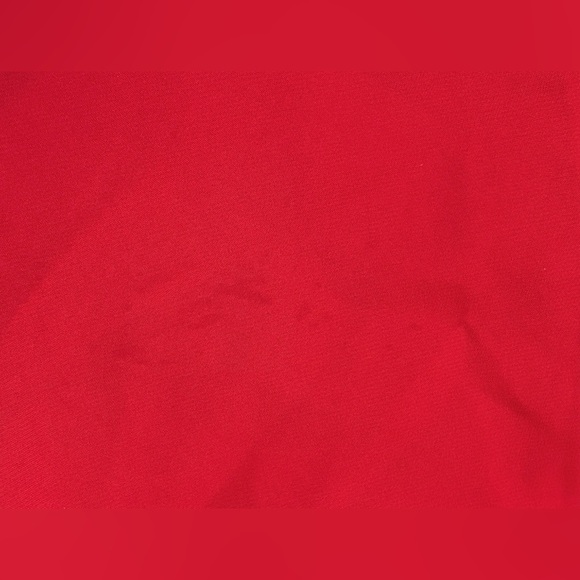 Vintage Red Pintuck Blouse Shirt Size 12 Secretary Geek Romance Neutral READ - Picture 4 of 5